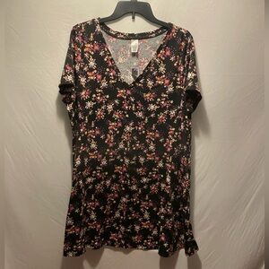 Women’s Dress West Loop Flower Design Size XL ~ NEW